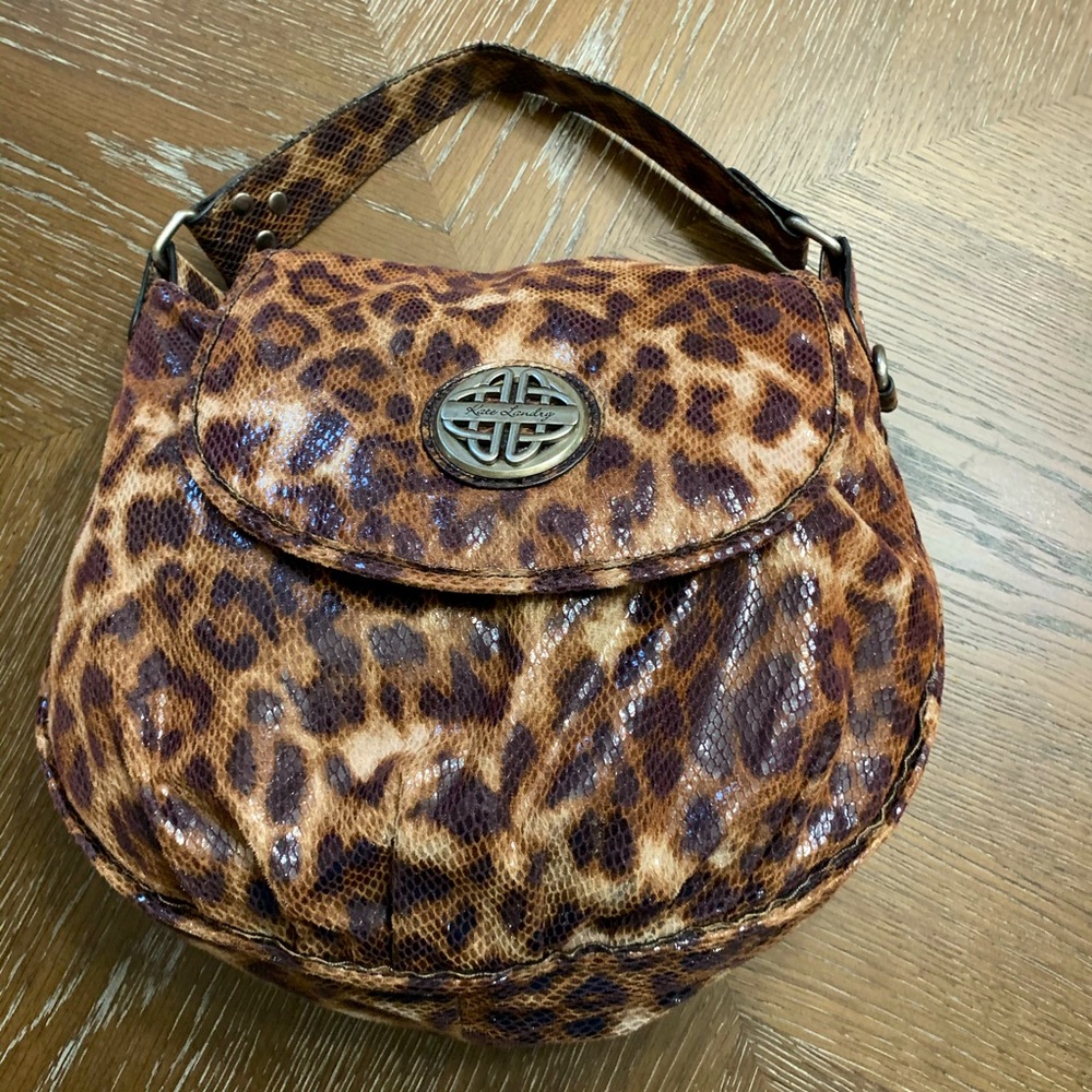 Kate Landry Cheetah print shoulder bag
